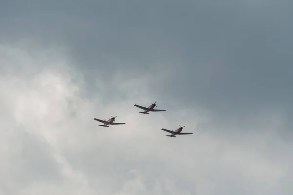 Speck Fehraltorf Zurych Szwajcaria Lipca 2023 Pilatus Podczas Pokazu Lotniczego — Zdjęcie stockowe