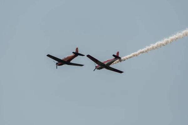 Speck Fehraltorf Zürih Sviçre Temmuz 2023 Pilatus Uçak Gösterisi — Stok fotoğraf