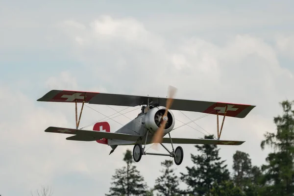 Speck Fehraltorf Zürich Zwitserland Juli 2023 Rna Nieuport Historisch Dubbeldeksvliegtuig — Stockfoto