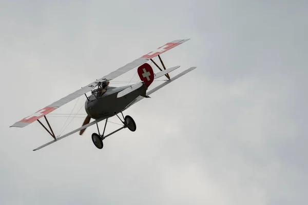 Speck Fehraltorf Zürich Zwitserland Juli 2023 Rna Nieuport Historisch Dubbeldeksvliegtuig — Stockfoto