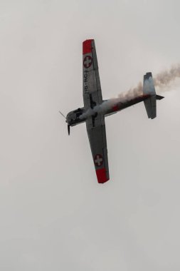 Speck-Fehraltorf, Zürih, İsviçre, 2 Temmuz 2023 HB-RCJ Pilatus P-3-05 tarihli bir hava gösterisinde