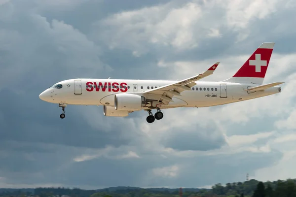 Zurigo Svizzera Luglio 2023 Jbc Compagnie Aeree Internazionali Svizzere Bombardier — Foto Stock