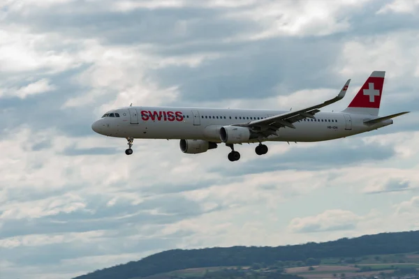 Zurigo Svizzera Luglio 2023 Ion Compagnie Aeree Internazionali Svizzere Airbus — Foto Stock