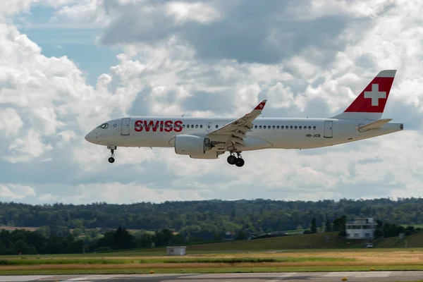 Zurigo Svizzera Luglio 2023 Jcb Compagnie Aeree Internazionali Svizzere Bombardier — Foto Stock