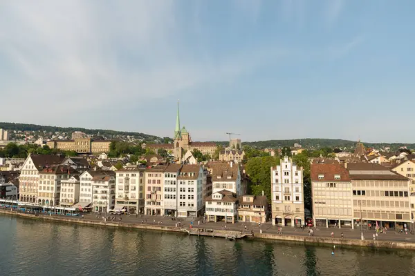Zurich Switzerland June 2023 Incredible View City Center Limmat River — Stock Photo, Image