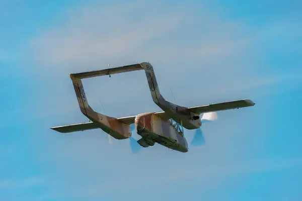 Моллис Швейцария Августа 2023 Года Североамериканский Самолет Azkm 10B Bronco — стоковое фото