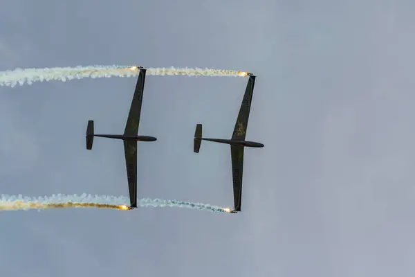 Mollis Switzerland Augusztus 2023 Let Blanic L13 Glider Akrobatikus Repülés — Stock Fotó