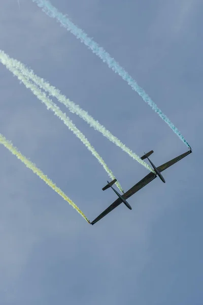 Mollis Sviçre Ağustos 2023 Bir Hava Gösterisi Sırasında Blanic L13 — Stok fotoğraf