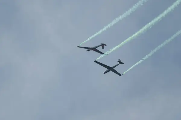Mollis Zwitserland Augustus 2023 Let Blanic L13 Glider Acrobatische Vlucht — Stockfoto
