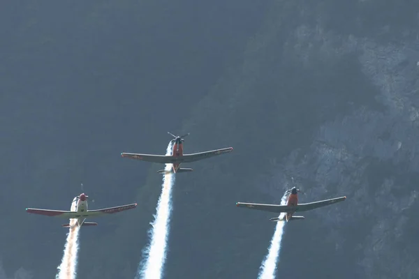 Mollis Suisse Août 2023 Pilatur Subito Team Performing Air Display — Photo