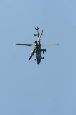 Mollis, İsviçre, 18 Ağustos 2023 Airbus Helikopteri Tiger UHT hava gösterisi sırasında