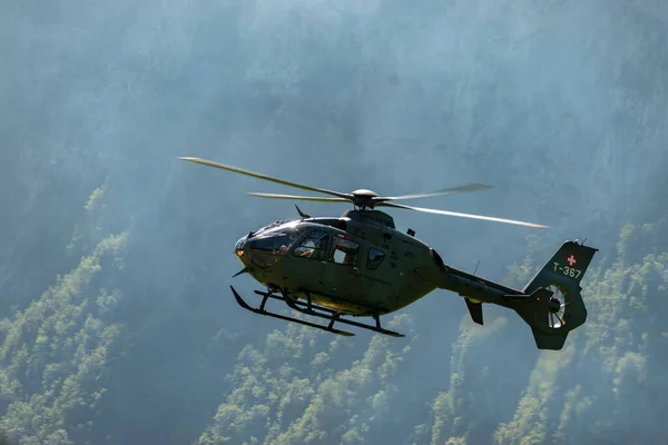 Mollis Zwitserland Augustus 2023 367 Zwitserse Militaire Eurocopter 635 Helikopter — Stockfoto