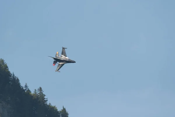 Mollis Svájc 2023 Augusztus Lockheed Martin 16Am Falcon Harcos Egy — Stock Fotó