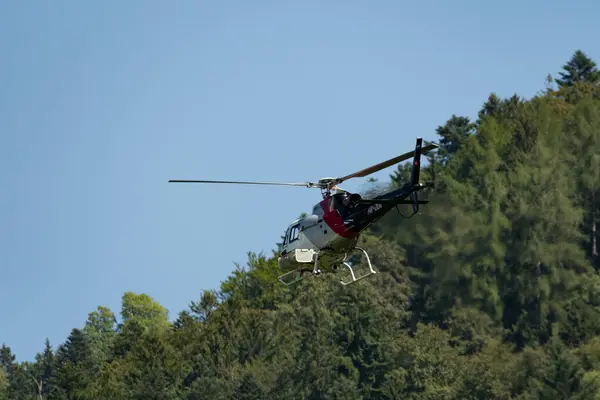 Mollis Zwitserland Augustus 2023 Zua 350B H125 Helikopter Tijdens Een — Stockfoto
