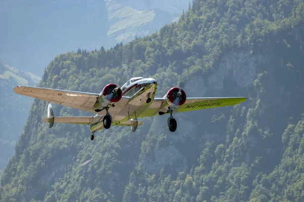 Mollis Switzerland August 2023 18125 Lockheed Model Electra Junior Historic Stock Photo