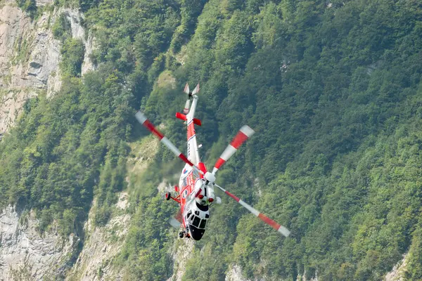 Mollis Sveitsi Elokuuta 2023 Tsekin Ilmavoimat Pzl Swidnik Sokol Helikopteri — kuvapankkivalokuva