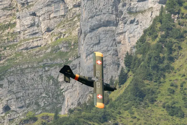 Mollis Switzerland August 2023 Khd Dornier Historic Propeller Aircraft Performance — Stock Photo, Image