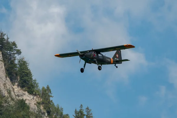 Mollis Switzerland August 2023 Khd Dornier Historic Propeller Aircraft Performance — Stock Photo, Image