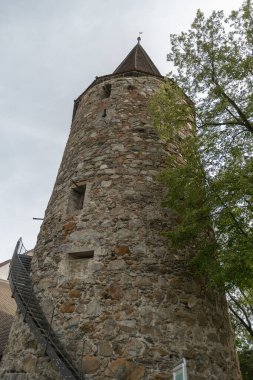 Bremgarten, Canton Aargau, İsviçre, 3 Eylül 2023 Tarihi Cadı Kulesi