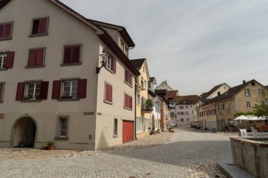 Bremgarten, Canton Aargau, İsviçre, 3 Eylül 2023 Güzel tarihi ve geleneksel mimari