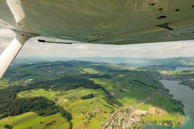 Luzern Bölgesi, İsviçre, 19 Ağustos 2024 Majestic kırsal bölgesi.