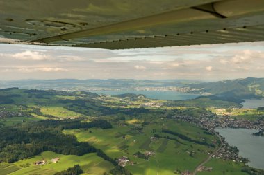 Luzern Bölgesi, İsviçre, 19 Ağustos 2024 Majestic kırsal bölgesi.