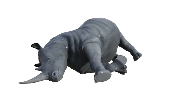 Nosorożec Zwierzę Ilustracja Renderowania — Zdjęcie stockowe
