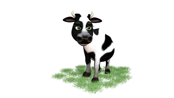 Cow Illustration Rendering — Stockfoto