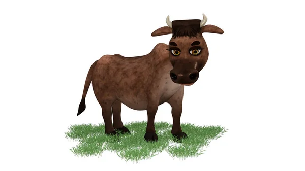 Ilustración Vacas Renderizado — Foto de Stock