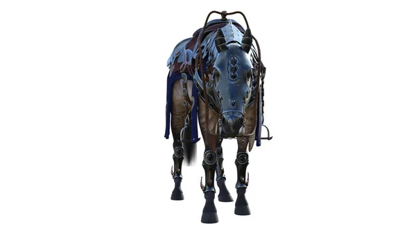 騎士馬3Dレンダリング — ストック写真