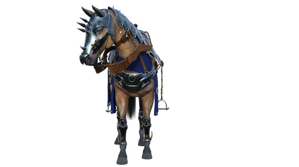 騎士馬3Dレンダリング — ストック写真