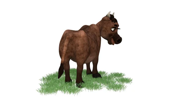 Ilustracja Krowy Rendering — Zdjęcie stockowe