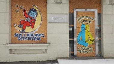 Kharkiv, Ukrayna - Aralık 2022: Kharkiv, Rusya 'nın Wimter Savaşı sırasında şehir hayatı