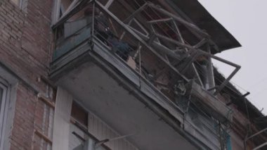 Ukrayna 'daki Ruslar tarafından yok edilen Kyiv yakınlarındaki bir yerleşim yeri. Vyshgorod kasabası