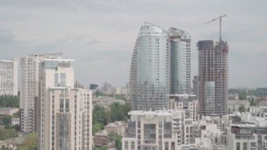 Ukrayna 'nın Kyiv şehrinin silueti. Ağustos 2023