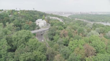 Ukrayna 'nın Kyiv şehrinin silueti. Ağustos 2023