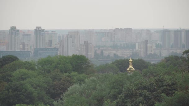 Skyline Della Città Kiev Ucraina Agosto 2023 — Video Stock