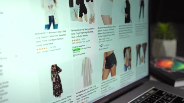 Chicago Amerika Serikat Desember 2023 Online Shopping Meramban Situs Perbelanjaan — Stok Video