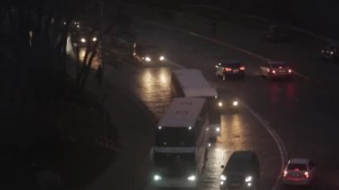 Ukrayna, Kyiv 'de gece trafik