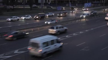 Ukrayna, Kyiv 'de gece trafik