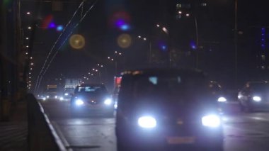 Ukrayna, Kyiv 'de gece trafik