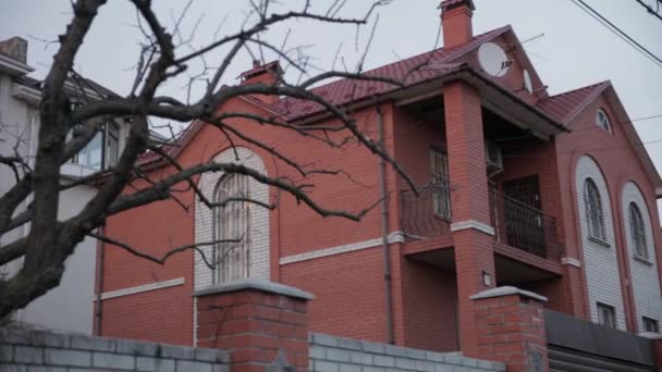 Modern Cottage Suburbia Kyiv Ukraine — Stock Video