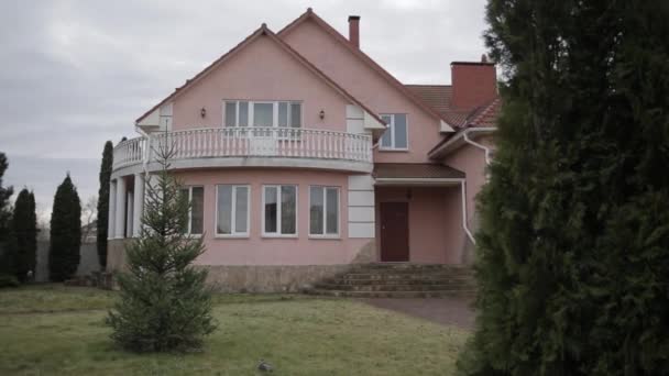 Modern Huisje Buitenwijken Van Kiev Oekraïne Stockvideo