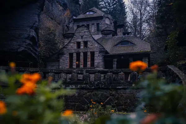 Epic old gasworks building hidden in the forest with amazing moody atmosphere in the fall. This place has such a spirit. Fantasy house for elves.