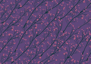 22122601 Floral scribble seamless on background,Seamless pattern with floral scribble motifs,Hand drawn with scribble textures and floral elements,Floral brush scribble vector design for Fashion 