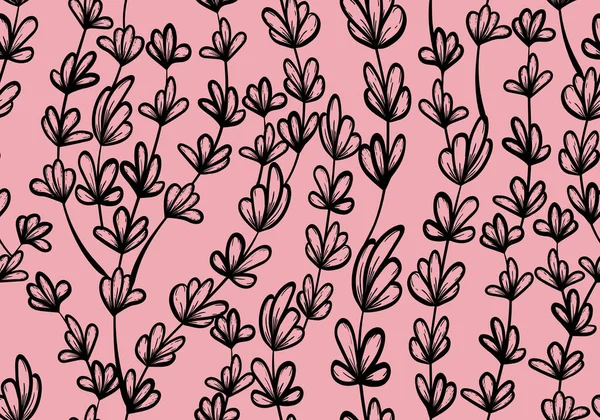 Pembe arka planda lekesiz karalamalar, çiçekli karalama motifli kusursuz desenler, karalama dokuları ve çiçek unsurlarıyla çizilmiş el, moda baskısı, paketleme, arka plan ve el sanatları için çiçek karalama vektör tasarımı,