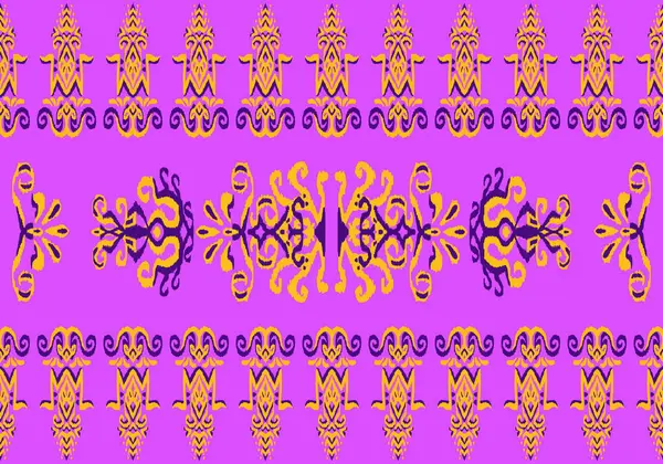 Vektör illüstrasyon nakış stili, geleneksel dikişsiz nakış deseni, ev dekorasyonu ve kumaş baskısı için kusursuz desen, tekstil dekorasyonu, iç mekan, giysi, moda baskısı,