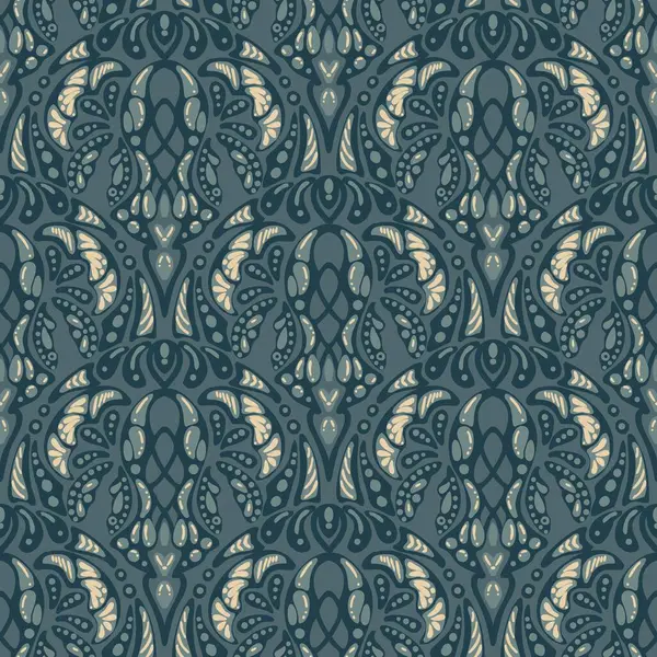 Kusursuz karalama deseni arka plan, motifler çiçek el çizimi, karalama biçimi, deniz tarağı deseni, dikişsiz çiçek deseni, baskı, ambalaj, arka plan ve el işi.