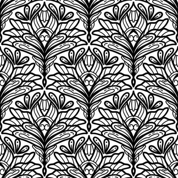 Kusursuz karalama deseni arka plan, motifler çiçek el çizimi, karalama biçimi, deniz tarağı deseni, dikişsiz çiçek deseni, baskı, ambalaj, arka plan ve el işi.