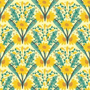 Kusursuz karalama deseni arka plan, motifler çiçek el çizimi, karalama biçimi, deniz tarağı deseni, dikişsiz çiçek deseni, baskı, ambalaj, arka plan ve el işi.